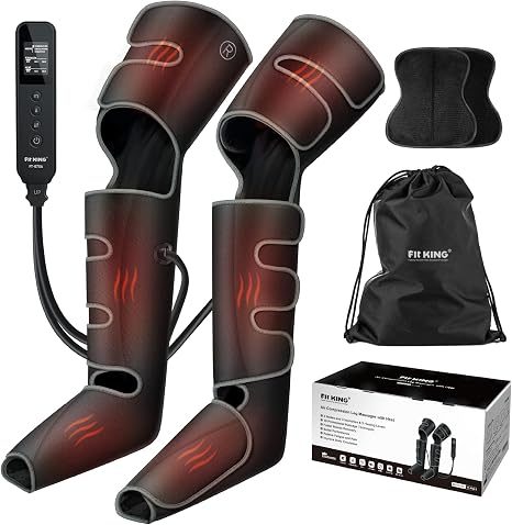 FIT KING Leg Massager with Heat & Compression