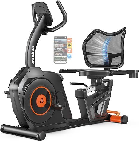 pooboo Recumbent Exercise Bike
